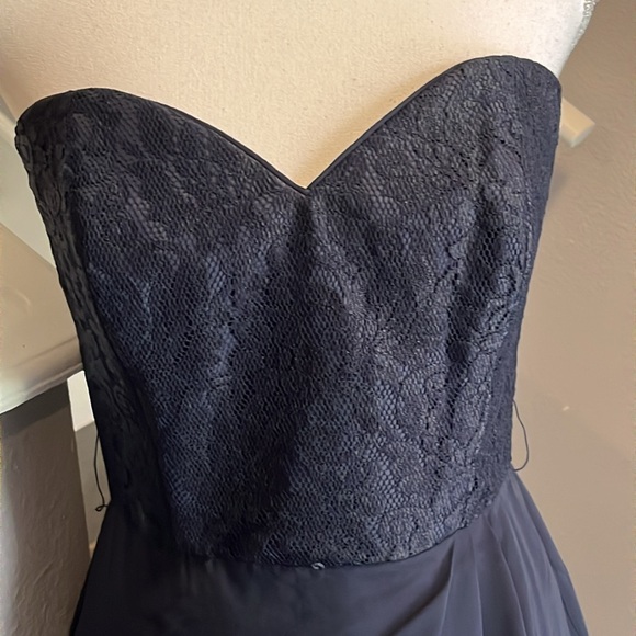 Kathryn Conover by Night. Navy Blue Strapless Cocktail Dress. Gently worn. Sz 10 - Picture 2 of 13
